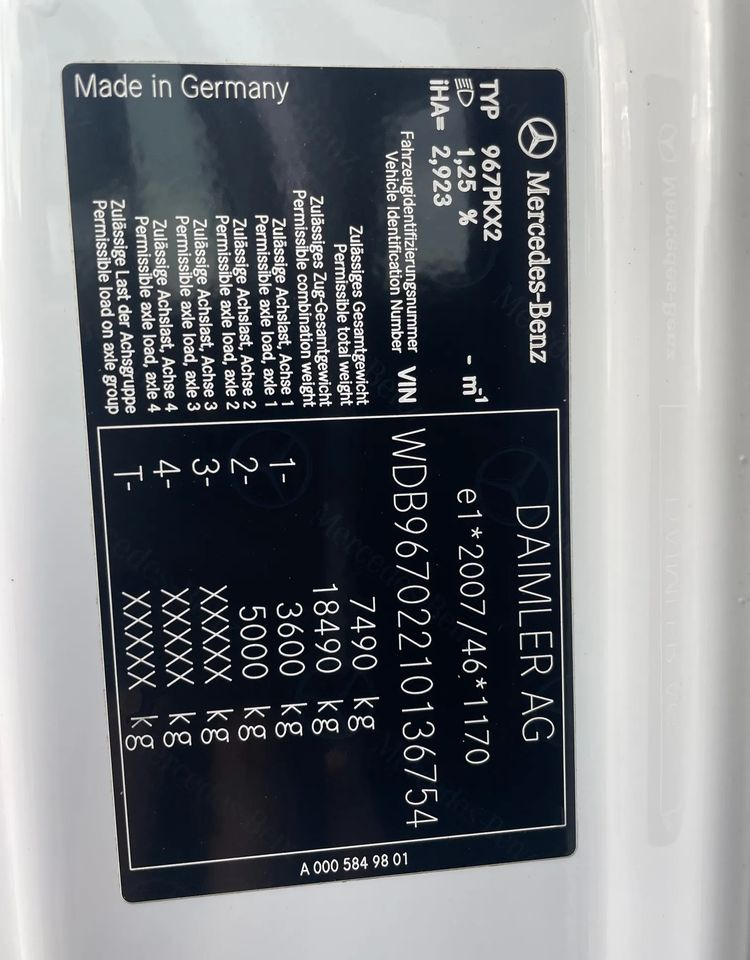 Грузовик с закрытым кузовом Mercedes-Benz ATEGO 818 klima, pneumatyka!: фото 13 Грузовик с закрытым кузовом Mercedes-Benz ATEGO 818 klima, pneumatyka!: фото 13