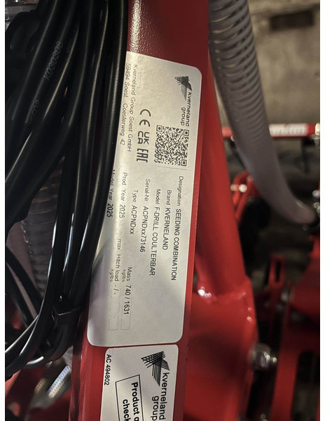 Kverneland CB 3000 3 punt - Посевной комплекс: фото 5 Kverneland CB 3000 3 punt - Посевной комплекс: фото 5