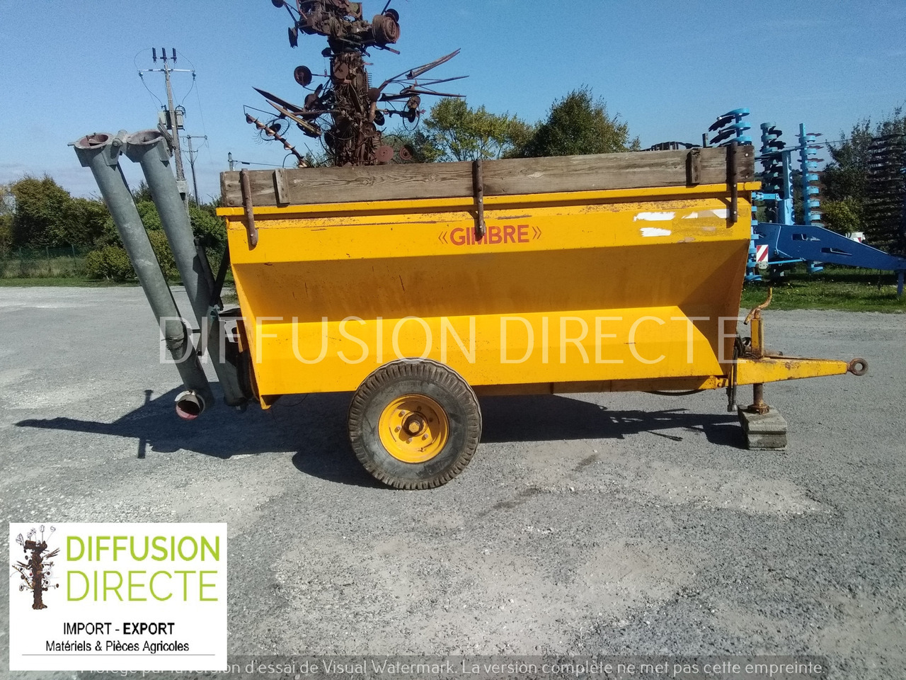 GIMBRE TOMBEREAU 4000 - Самосвальный прицеп: фото 1 GIMBRE TOMBEREAU 4000 - Самосвальный прицеп: фото 1