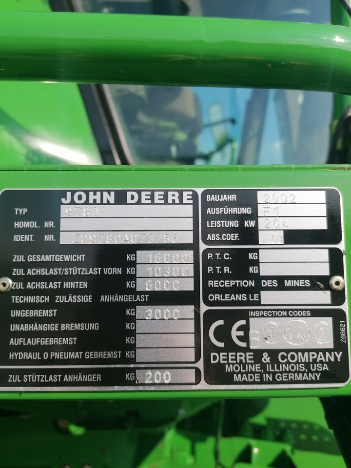 JOHN DEERE CTS 9780 - Зерноуборочный комбайн: фото 4 JOHN DEERE CTS 9780 - Зерноуборочный комбайн: фото 4
