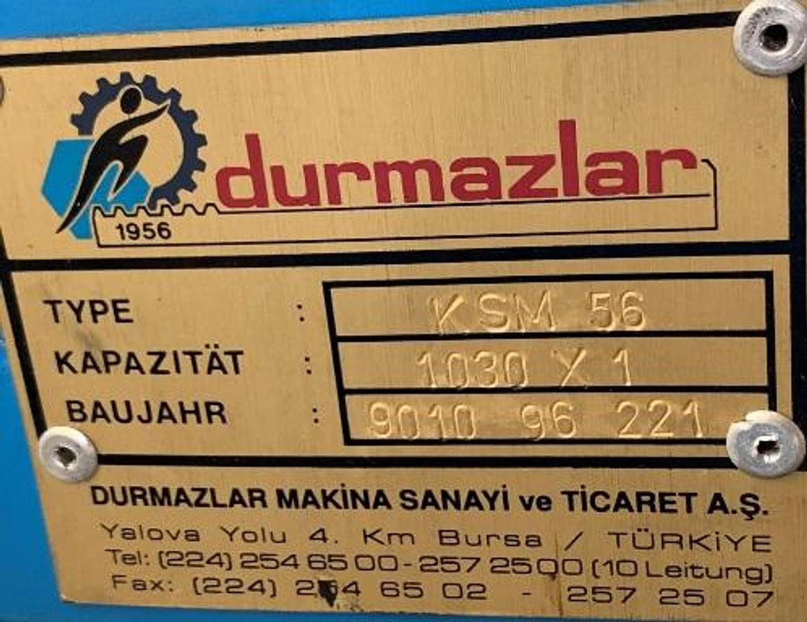 Dreiwalzen-Rundbiegemaschine DURMAZLAR - Металлообрабатывающий станок: фото 3 Dreiwalzen-Rundbiegemaschine DURMAZLAR - Металлообрабатывающий станок: фото 3