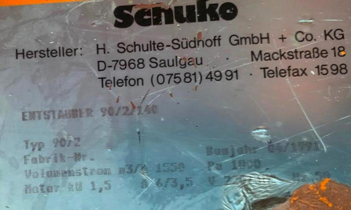 Späne-Absauganlage SCHUKO - Промышленное климатическое оборудование: фото 2 Späne-Absauganlage SCHUKO - Промышленное климатическое оборудование: фото 2