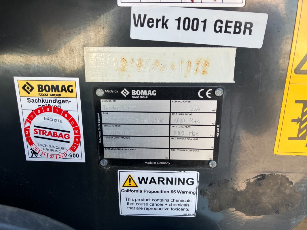 BOMAG DE BW 174 AP-4 AM Hybr. Stage V /Tier 4f - Дорожный каток: фото 2 BOMAG DE BW 174 AP-4 AM Hybr. Stage V /Tier 4f - Дорожный каток: фото 2