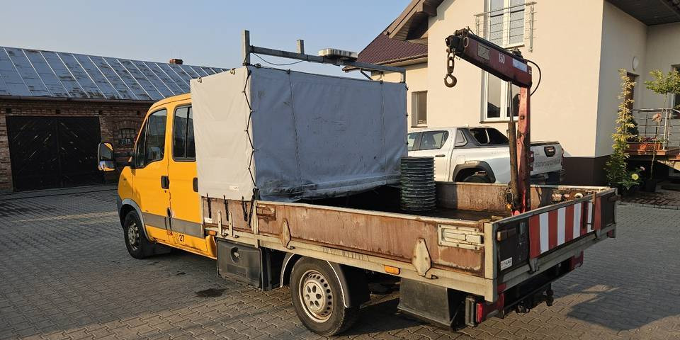 Малотоннажный бортовой грузовик Iveco Daily 35S14 HDS 830 kg doka dubel brygadówka: фото 8