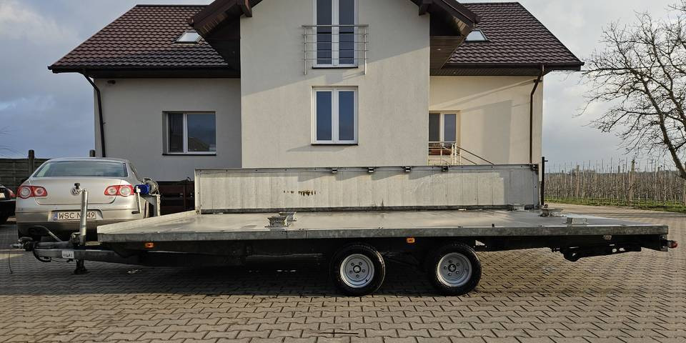 Laweta 750 kg DMC 2700 kg 460x250 cm poszerzana do 310 cm wciągarka - Прицеп-автовоз: фото 1 Laweta 750 kg DMC 2700 kg 460x250 cm poszerzana do 310 cm wciągarka - Прицеп-автовоз: фото 1