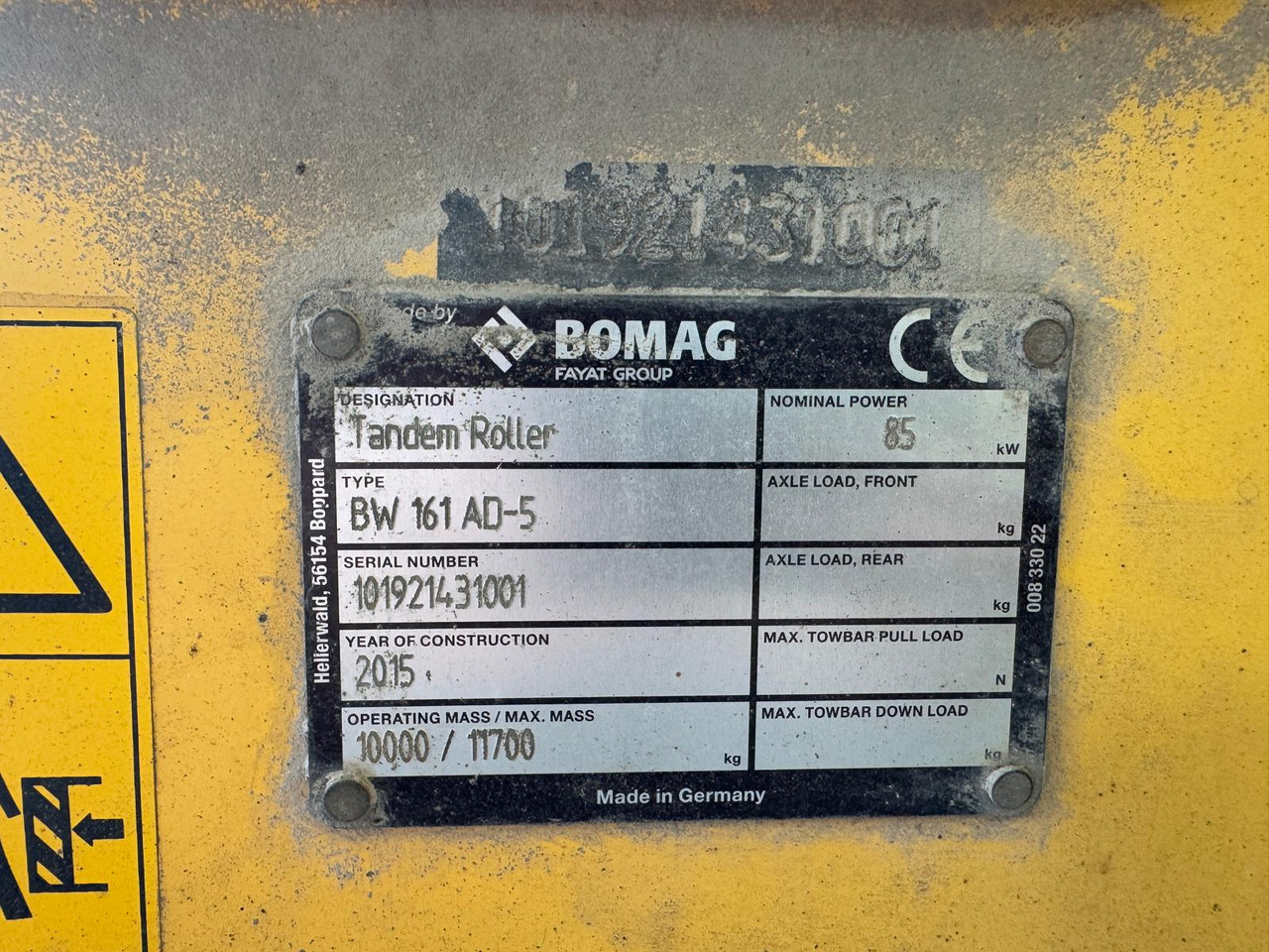 Дорожный каток Bomag BW161 AD-5: фото 11 Дорожный каток Bomag BW161 AD-5: фото 11