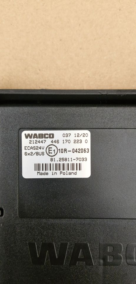 MAN TG3 TGX STEROWNIK ECAS 81.25811-7033 - Подвеска: фото 2 MAN TG3 TGX STEROWNIK ECAS 81.25811-7033 - Подвеска: фото 2