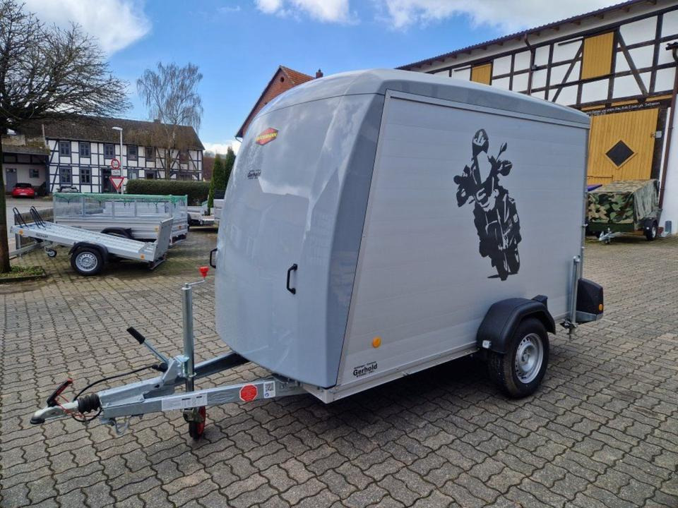 Kofferanhänger Motorradanhänger Mietanhänger Umzug Leihanhänger - Прицеп для мотоцикла: фото 1 Kofferanhänger Motorradanhänger Mietanhänger Umzug Leihanhänger - Прицеп для мотоцикла: фото 1