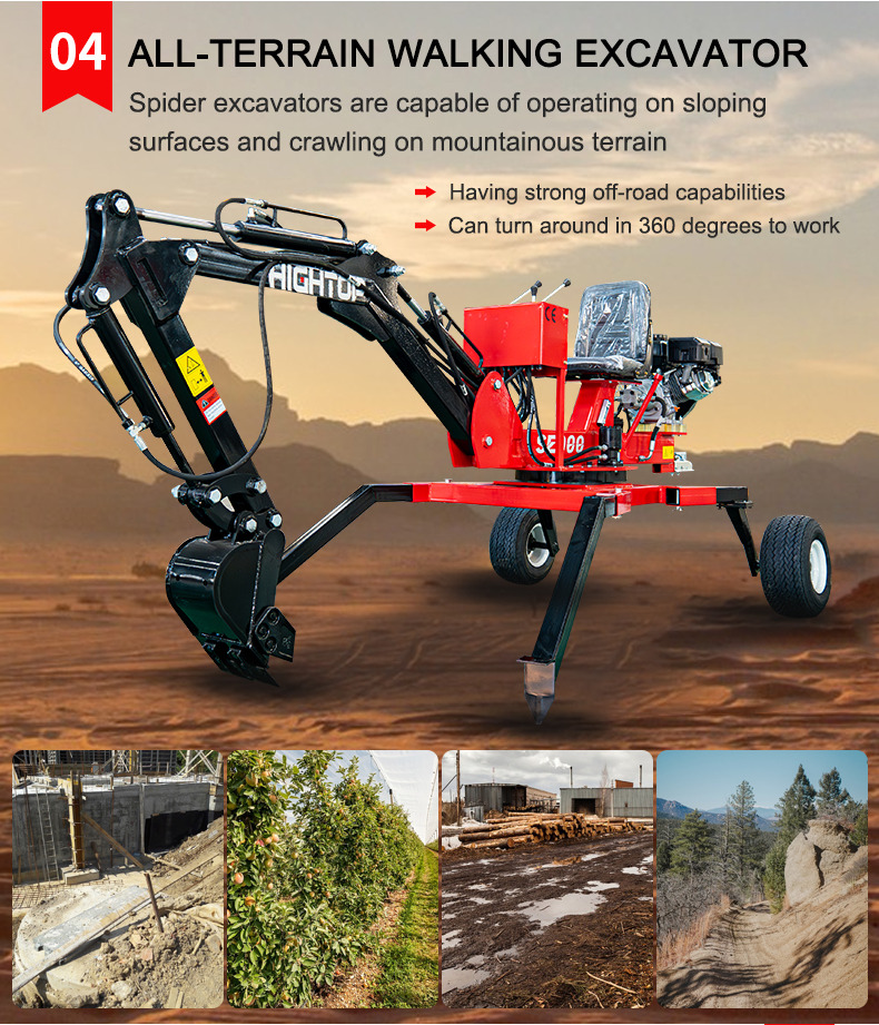 Spider excavators all-terrain excavators with CE EPA Approved engine - Мини-экскаватор: фото 2 Spider excavators all-terrain excavators with CE EPA Approved engine - Мини-экскаватор: фото 2
