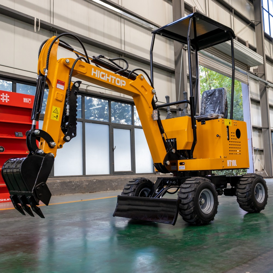 JINTOP HIGHTOP JT10L Wheel Excavator Mini Digger Small Digging machine with tyres - Строительная техника: фото 1 JINTOP HIGHTOP JT10L Wheel Excavator Mini Digger Small Digging machine with tyres - Строительная техника: фото 1