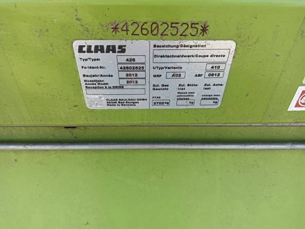 Техника для сенозаготовки Claas Direct Disc 520: фото 7 Техника для сенозаготовки Claas Direct Disc 520: фото 7