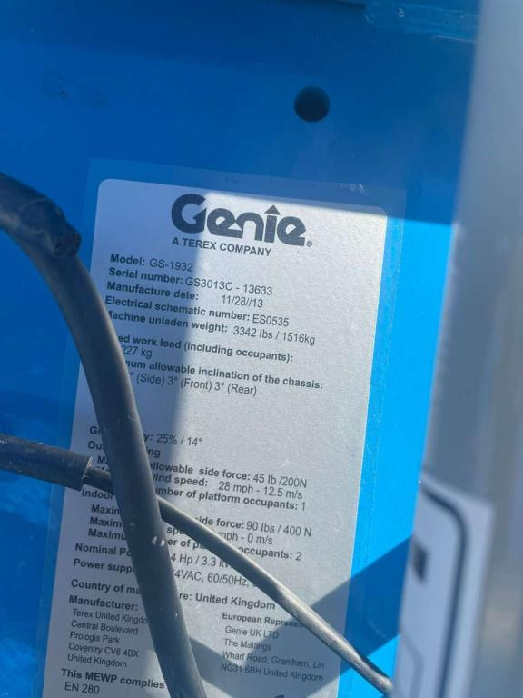 Ножничный подъемник Genie GS-1932: фото 12