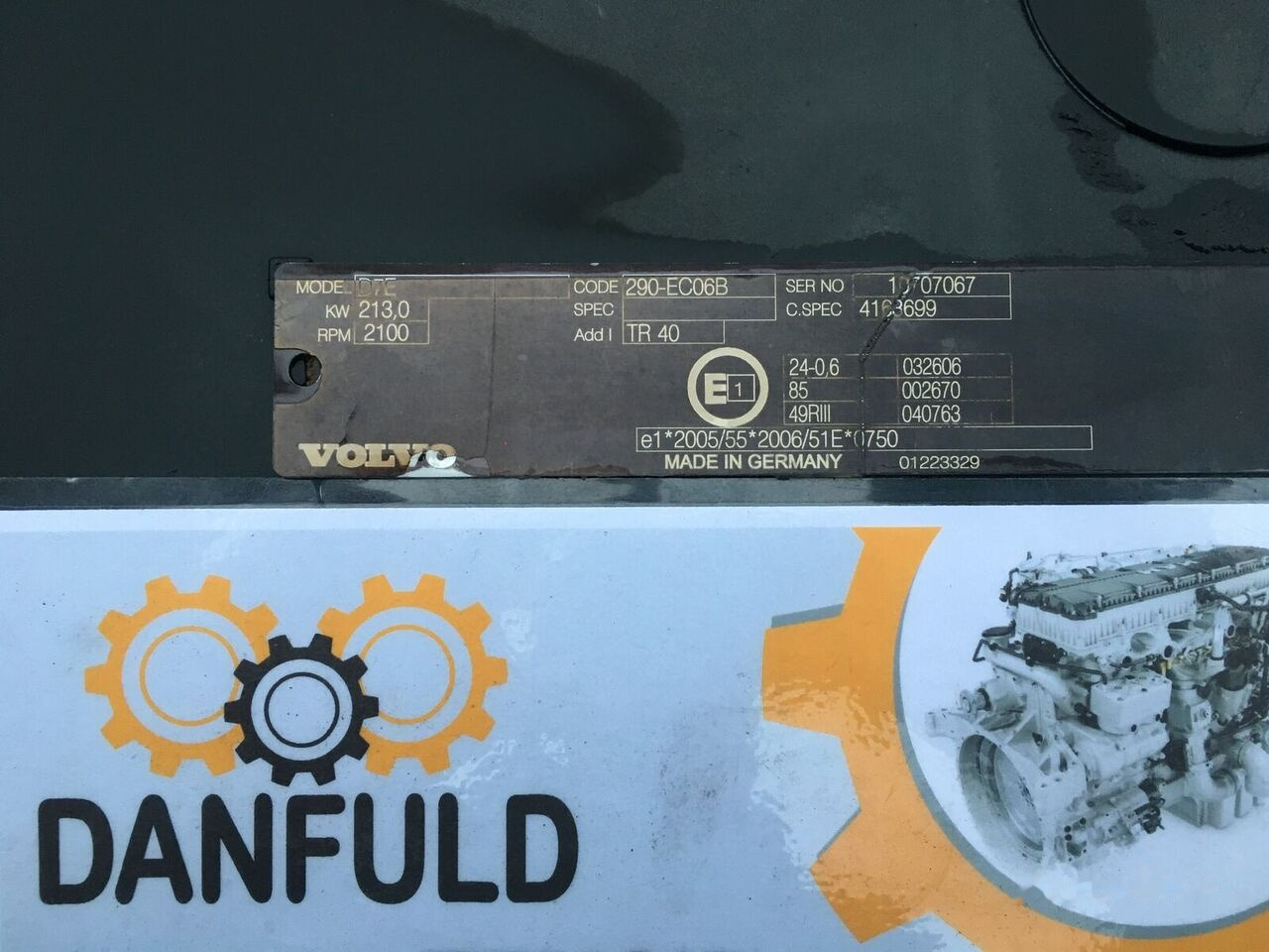 Volvo D7E 10707067 truck - Двигатель для Грузовиков: фото 3 Volvo D7E 10707067 truck - Двигатель для Грузовиков: фото 3