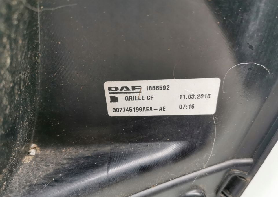 GRILL ATRAPA DAF CF EURO6 1886592 ORYGINAŁ - Решётка радиатора для Грузовиков: фото 4 GRILL ATRAPA DAF CF EURO6 1886592 ORYGINAŁ - Решётка радиатора для Грузовиков: фото 4