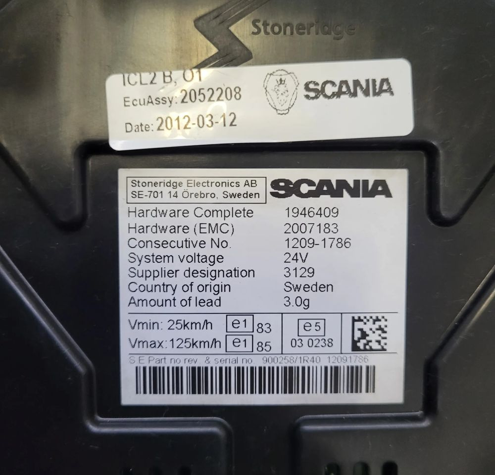 LICZNIK SCANIA R CP OM 2052208 CHWALIM116 - Электрическая система для Грузовиков: фото 3 LICZNIK SCANIA R CP OM 2052208 CHWALIM116 - Электрическая система для Грузовиков: фото 3