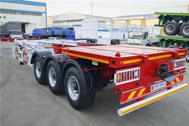 TITAN 3 Axle 40ft Container Chassis Trailer for Sale In Guam - Шасси полуприцеп: фото 3 TITAN 3 Axle 40ft Container Chassis Trailer for Sale In Guam - Шасси полуприцеп: фото 3