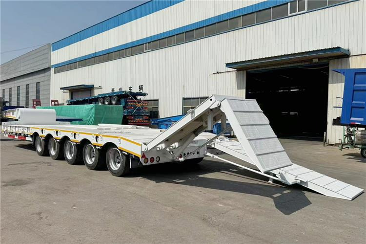 TITAN 5 Axle 100 Ton Low Bed Trailer for Sale In Tanzania - Низкорамный полуприцеп: фото 1 TITAN 5 Axle 100 Ton Low Bed Trailer for Sale In Tanzania - Низкорамный полуприцеп: фото 1