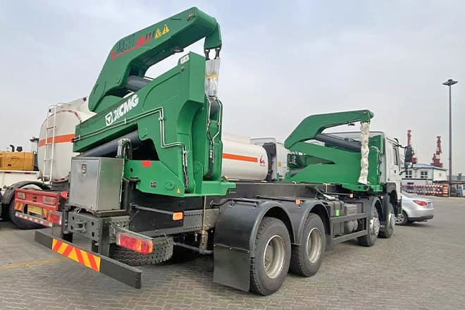 XCMG 20Ft Container Side Loader Truck for Sale in Tanzania - Грузовик-контейнеровоз/ Сменный кузов: фото 1 XCMG 20Ft Container Side Loader Truck for Sale in Tanzania - Грузовик-контейнеровоз/ Сменный кузов: фото 1