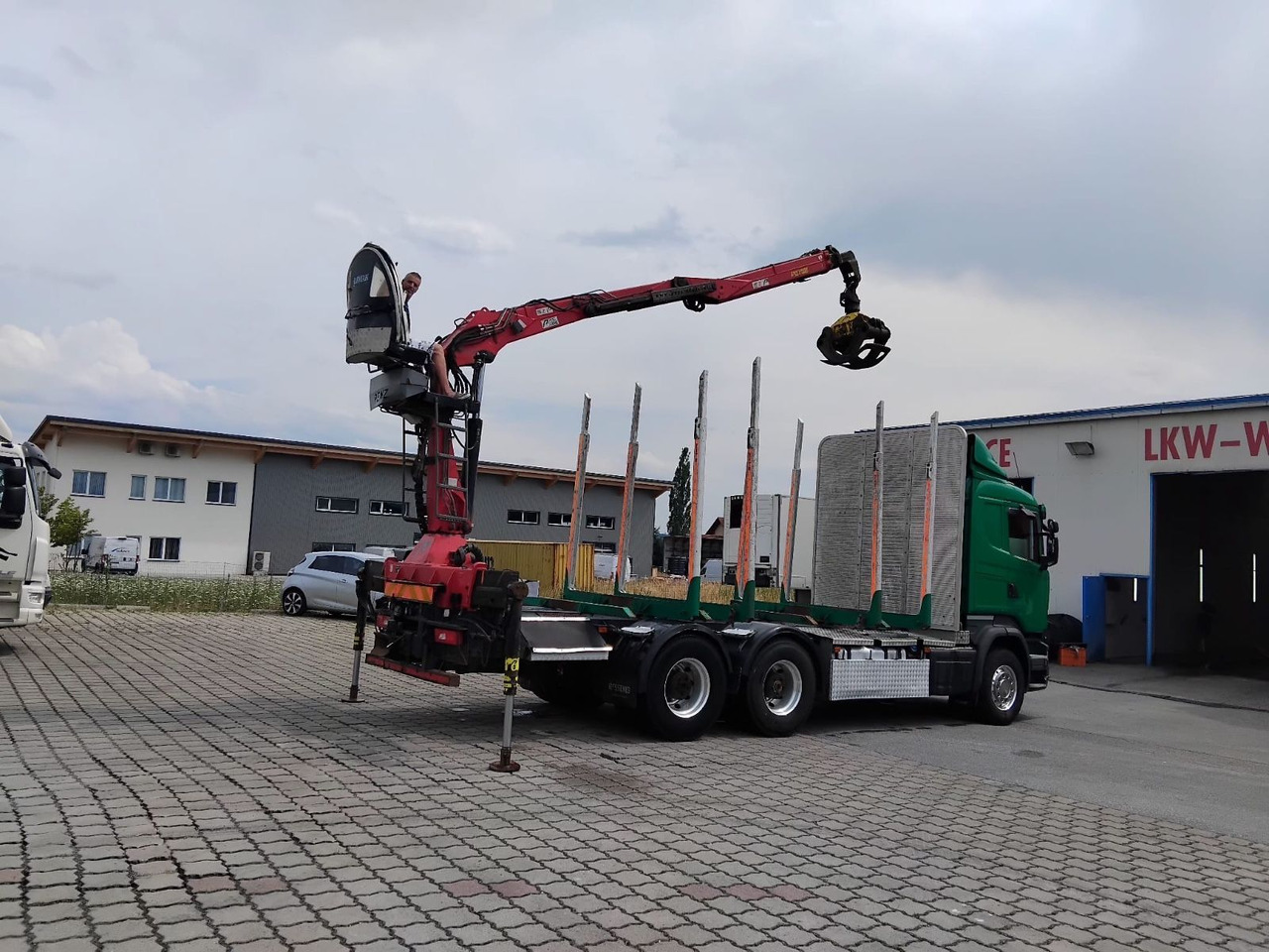 Лесовоз, Автоманипулятор Scania R 580 V8 Penz Kran 2x Telespok: фото 6