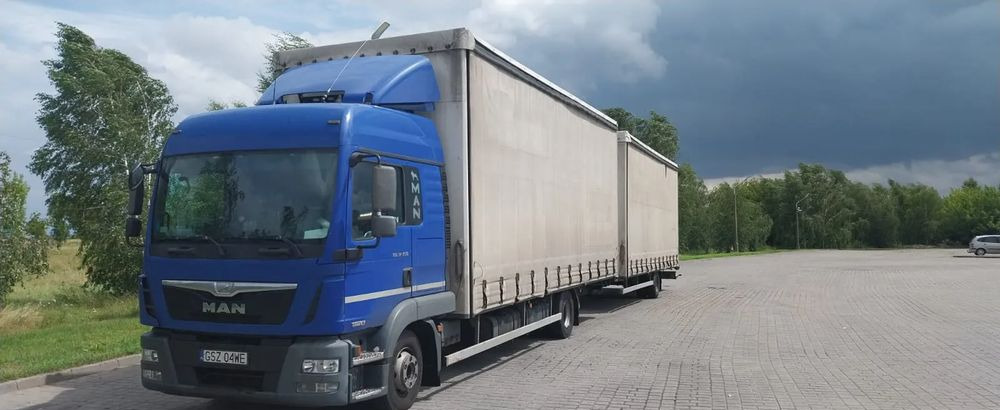 MAN TRUCK TGL - Тентованный грузовик, Тентованный прицеп: фото 1 MAN TRUCK TGL - Тентованный грузовик, Тентованный прицеп: фото 1