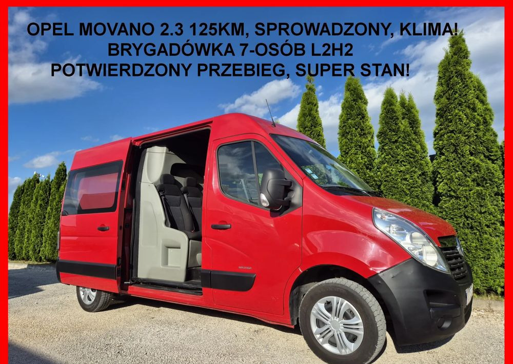 Opel Movano 2.3 125KM L2H2 Dubel Kabina - Грузопассажирский фургон: фото 1 Opel Movano 2.3 125KM L2H2 Dubel Kabina - Грузопассажирский фургон: фото 1
