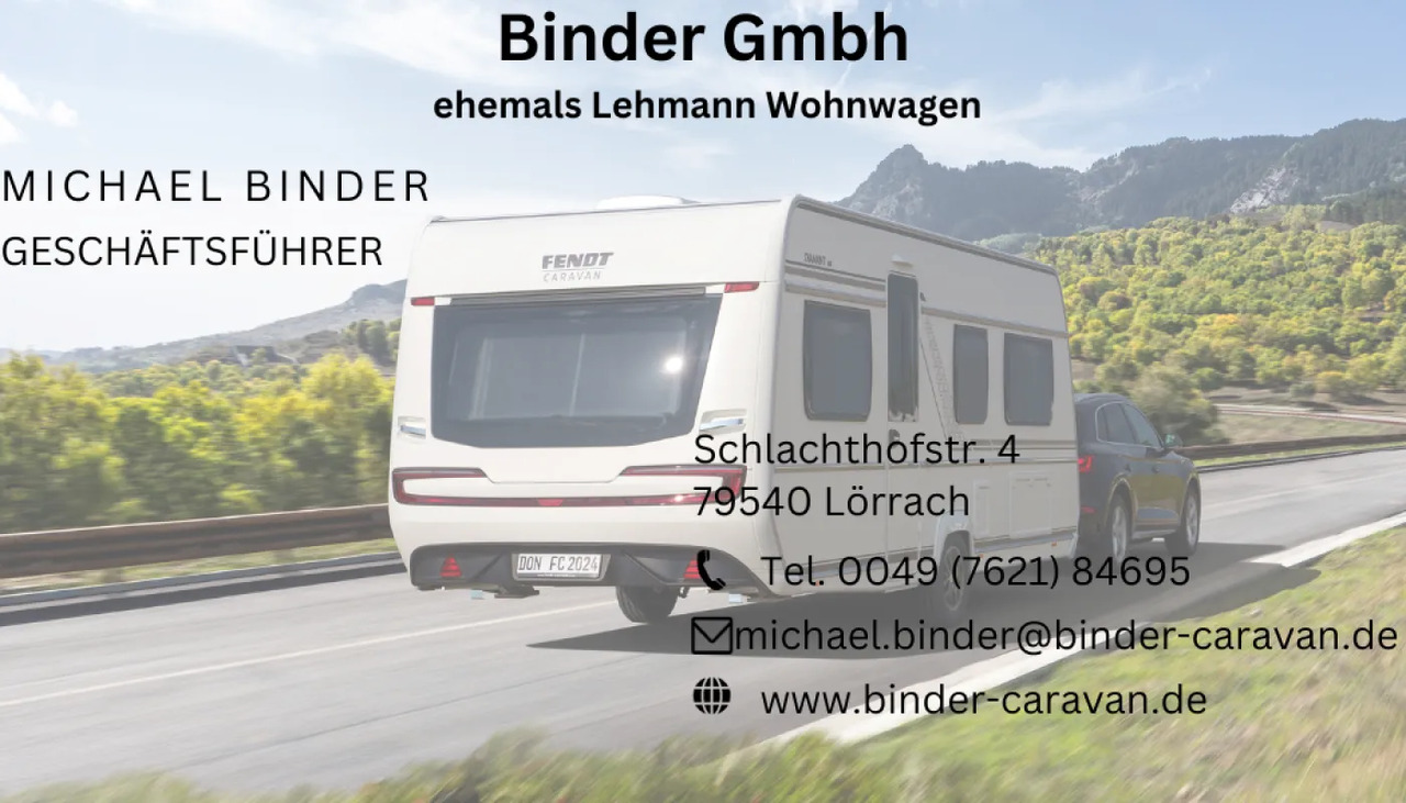 Fendt Bianco Activ 465 SGE frei Konfigurierbar - Прицеп дача: фото 1 Fendt Bianco Activ 465 SGE frei Konfigurierbar - Прицеп дача: фото 1