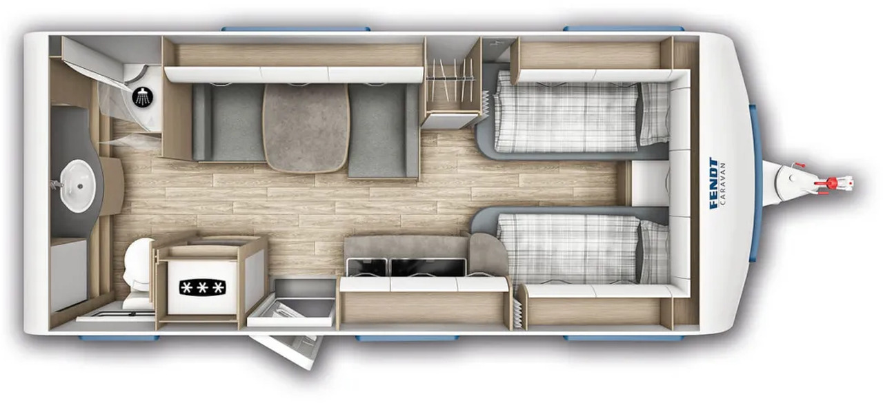 Fendt Bianco Activ 515 SGD Safety- + Shower- Dekopaket - Прицеп дача: фото 2 Fendt Bianco Activ 515 SGD Safety- + Shower- Dekopaket - Прицеп дача: фото 2