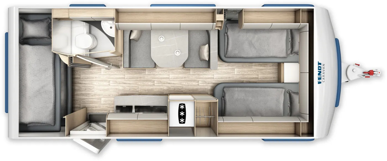 Fendt Bianco Activ 550 KMG Safety, Shower, GFK, 2.000 KG - Прицеп дача: фото 2 Fendt Bianco Activ 550 KMG Safety, Shower, GFK, 2.000 KG - Прицеп дача: фото 2