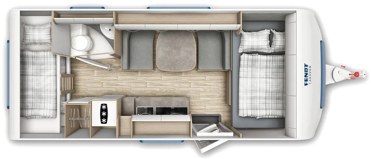 Wohnwagen Fendt Bianco Activ 515 SKF volle Hütte - Прицеп дача: фото 2 Wohnwagen Fendt Bianco Activ 515 SKF volle Hütte - Прицеп дача: фото 2