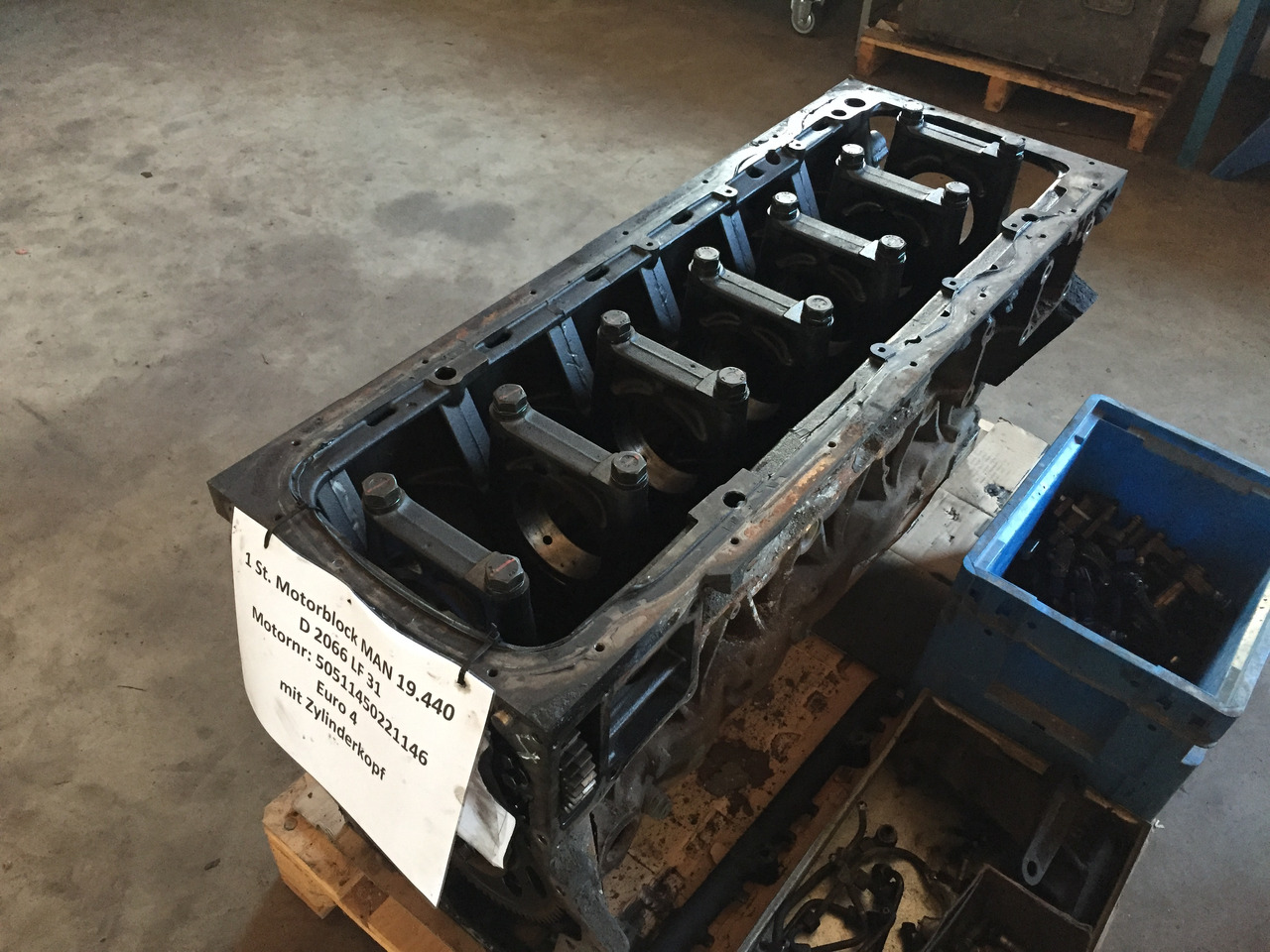 Блок цилиндров для Грузовиков Gebrauchter Motorblock MAN TGA 19.440, Euro 4, Typ : D 2066 LF 31, Artikel - Nr. : 51.01102 - 6432: фото 6 Блок цилиндров для Грузовиков Gebrauchter Motorblock MAN TGA 19.440, Euro 4, Typ : D 2066 LF 31, Artikel - Nr. : 51.01102 - 6432: фото 6