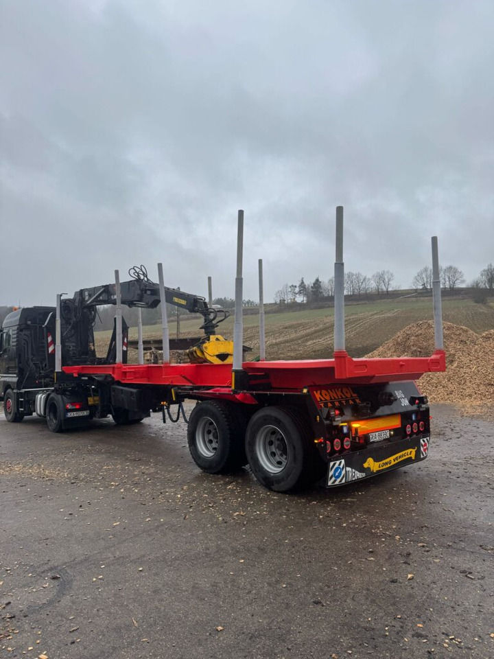 NACZEPA Z DŹWIGIEM DO DREWNA - Полуприцеп лесовоз: фото 1 NACZEPA Z DŹWIGIEM DO DREWNA - Полуприцеп лесовоз: фото 1