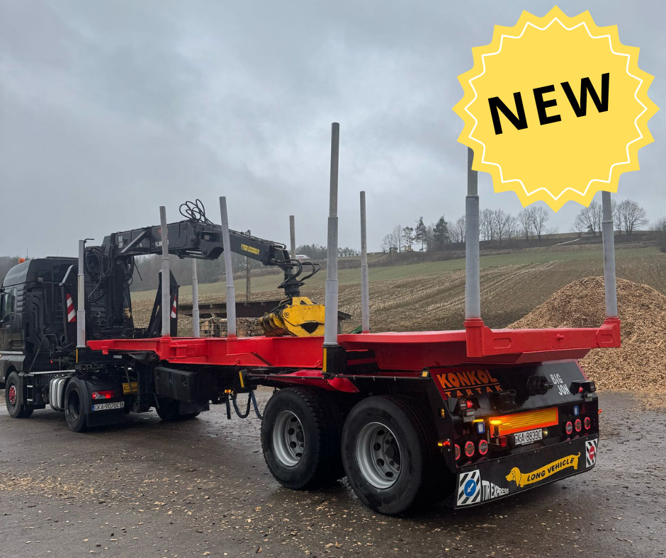 NACZEPA Z DŹWIGIEM DO DREWNA - Полуприцеп лесовоз: фото 4 NACZEPA Z DŹWIGIEM DO DREWNA - Полуприцеп лесовоз: фото 4