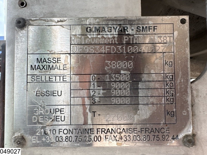 Magyar Chemie 32550 Liter, 1 Comp - Полуприцеп-цистерна: фото 4 Magyar Chemie 32550 Liter, 1 Comp - Полуприцеп-цистерна: фото 4