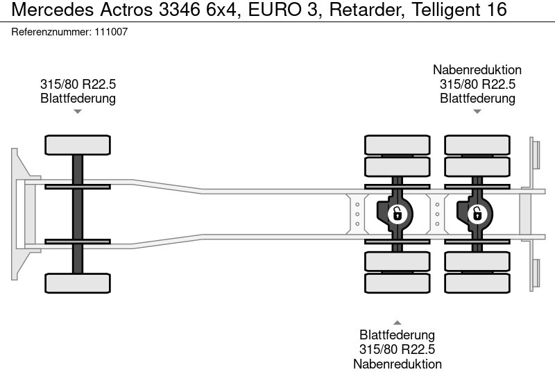 Самосвал Mercedes-Benz Actros 3346 6x4, EURO 3, Retarder, Telligent 16: фото 15 Самосвал Mercedes-Benz Actros 3346 6x4, EURO 3, Retarder, Telligent 16: фото 15