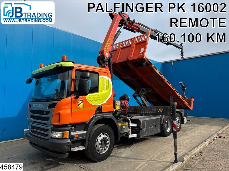 Scania P 340 6x2, CNG, Retarder, Palfinger, Remote - Самосвал, Автоманипулятор: фото 1 Scania P 340 6x2, CNG, Retarder, Palfinger, Remote - Самосвал, Автоманипулятор: фото 1