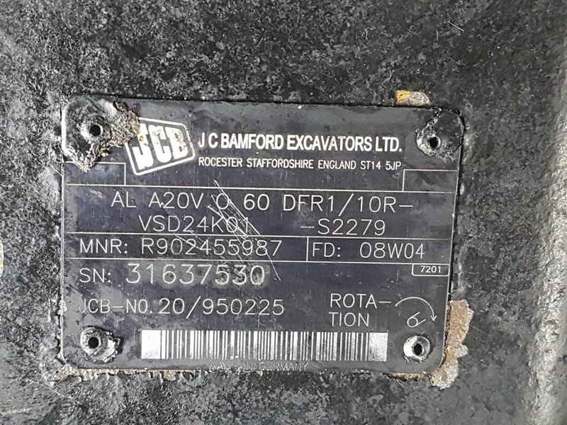 JCB 426E AGRI HT-20/950225-ALA20VO60-Load sensing pump - Гидравлика для Строительной техники: фото 5 JCB 426E AGRI HT-20/950225-ALA20VO60-Load sensing pump - Гидравлика для Строительной техники: фото 5