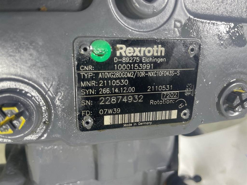 WACKER NEUSON 1000153991-Rexroth A10VG28DGDM2/10R-Drive pump - Гидравлика для Строительной техники: фото 4 WACKER NEUSON 1000153991-Rexroth A10VG28DGDM2/10R-Drive pump - Гидравлика для Строительной техники: фото 4