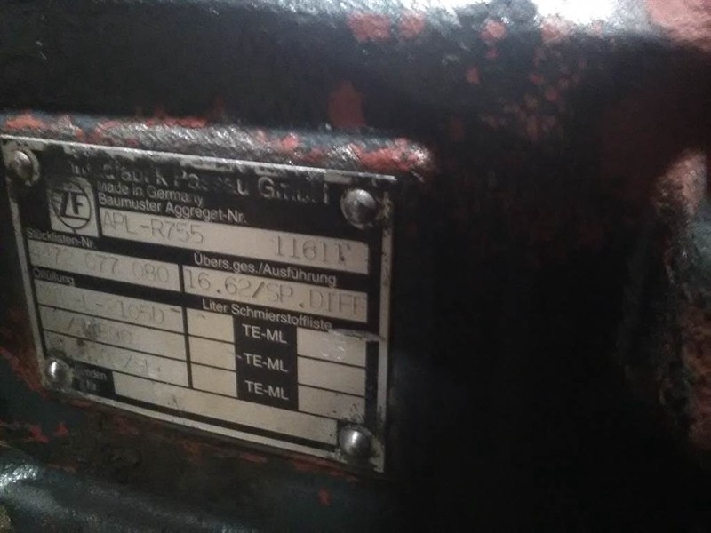 Ось и запчасти для Строительной техники ZF APL-R755 - Ahlmann AZ 14 - Axle: фото 7
