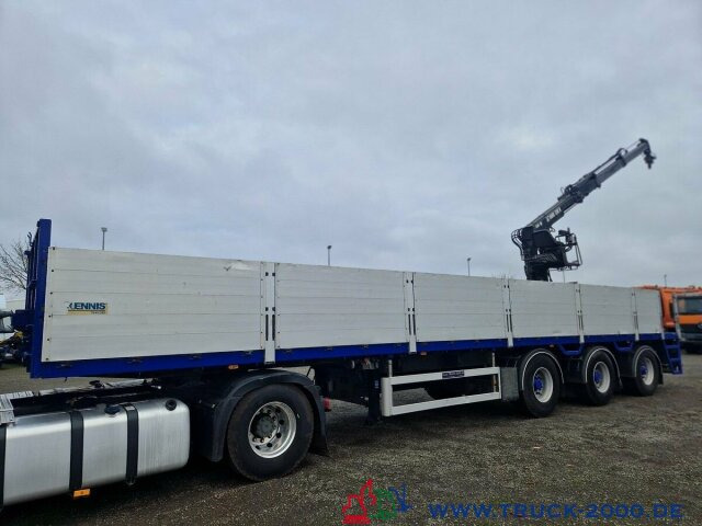 Andere Kennis Hiab Roll-Kran 36t. Nutzlast Lenkachsen - Полуприцеп бортовой/ Платформа: фото 3 Andere Kennis Hiab Roll-Kran 36t. Nutzlast Lenkachsen - Полуприцеп бортовой/ Платформа: фото 3