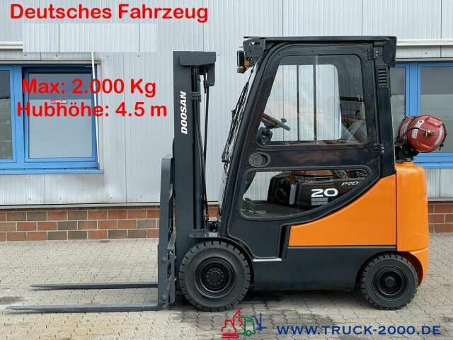 Газовый погрузчик Doosan G20SC-5 Hubhöhe 4.5 m 2000 Kg 4505 h Neue Reifen: фото 1