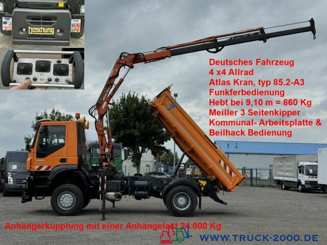 Iveco Stralis AD190T33 4x4 Winterdienst Atlas Kran - Самосвал, Автоманипулятор: фото 1 Iveco Stralis AD190T33 4x4 Winterdienst Atlas Kran - Самосвал, Автоманипулятор: фото 1