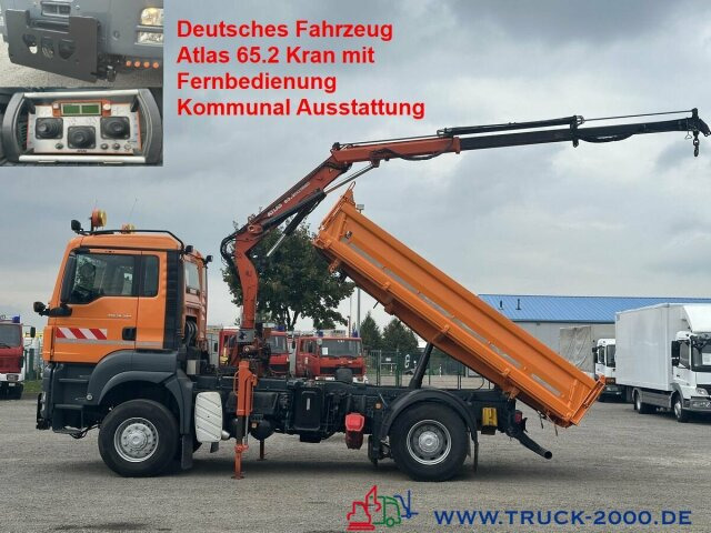 MAN 18.320 4x4 Atlas Kran + Winterdienstausstattung - Самосвал, Автоманипулятор: фото 1 MAN 18.320 4x4 Atlas Kran + Winterdienstausstattung - Самосвал, Автоманипулятор: фото 1