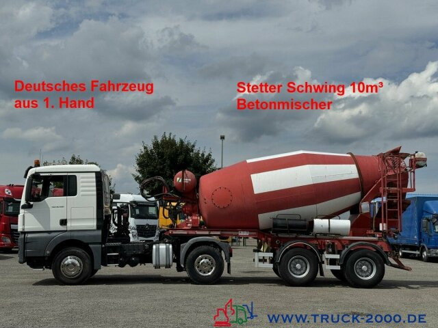 Автобетоносмеситель MAN TGX 18.460 XL Stetter Schwing 10m3 Deutscher LKW: фото 1