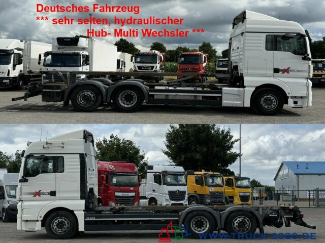 MAN TGX 26.500 XLX Haus Bett hydr Hub Multi Wechsler - Грузовик-контейнеровоз/ Сменный кузов: фото 1 MAN TGX 26.500 XLX Haus Bett hydr Hub Multi Wechsler - Грузовик-контейнеровоз/ Сменный кузов: фото 1