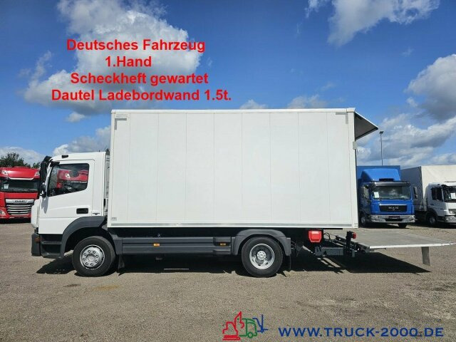 Mercedes-Benz Atego 1221 Koffer Ladebordwand 1.5t. seitl. Tür - Грузовик с закрытым кузовом: фото 1 Mercedes-Benz Atego 1221 Koffer Ladebordwand 1.5t. seitl. Tür - Грузовик с закрытым кузовом: фото 1