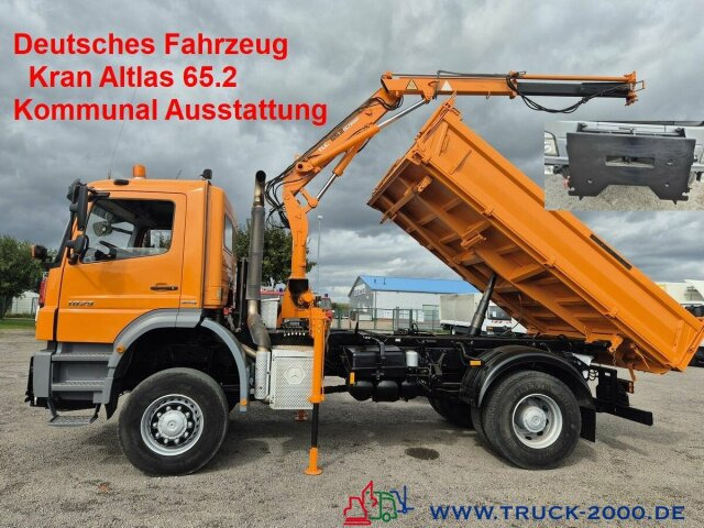 Mercedes-Benz Axor 1829 4x4 Atlas65.2 Kran Kommunal Austattung - Самосвал, Автоманипулятор: фото 1 Mercedes-Benz Axor 1829 4x4 Atlas65.2 Kran Kommunal Austattung - Самосвал, Автоманипулятор: фото 1