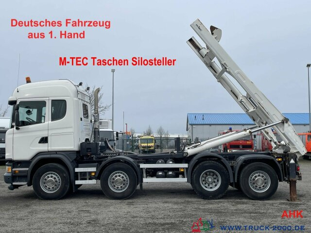 Scania G 450 8x2 M-TEC Silosteller Retar. Deutscher LKW - Крюковой мультилифт: фото 1 Scania G 450 8x2 M-TEC Silosteller Retar. Deutscher LKW - Крюковой мультилифт: фото 1