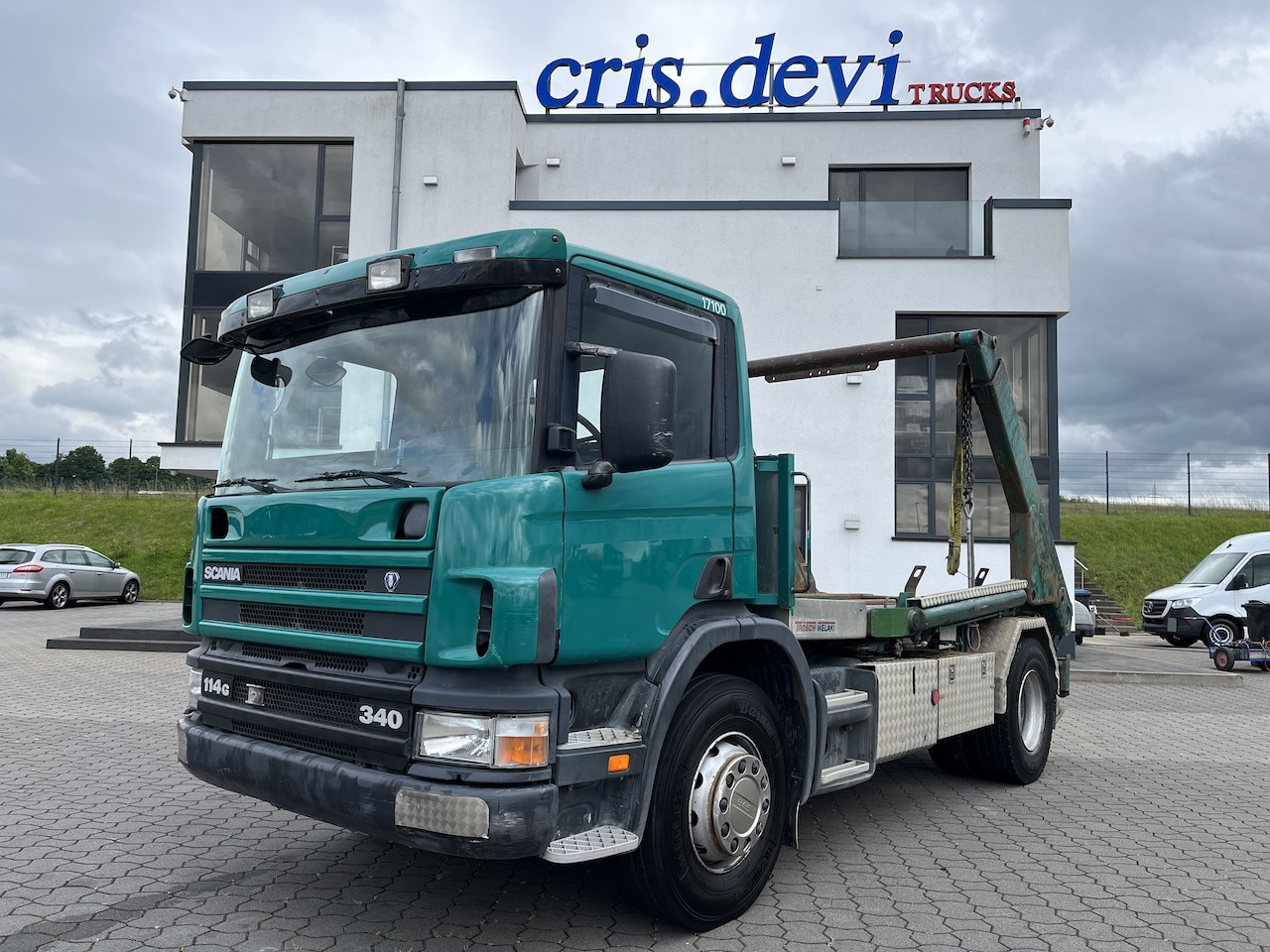 Scania P114 340 4x2  Trösch Absetzkipper   Retarder AHK - Портальный бункеровоз: фото 1 Scania P114 340 4x2  Trösch Absetzkipper   Retarder AHK - Портальный бункеровоз: фото 1