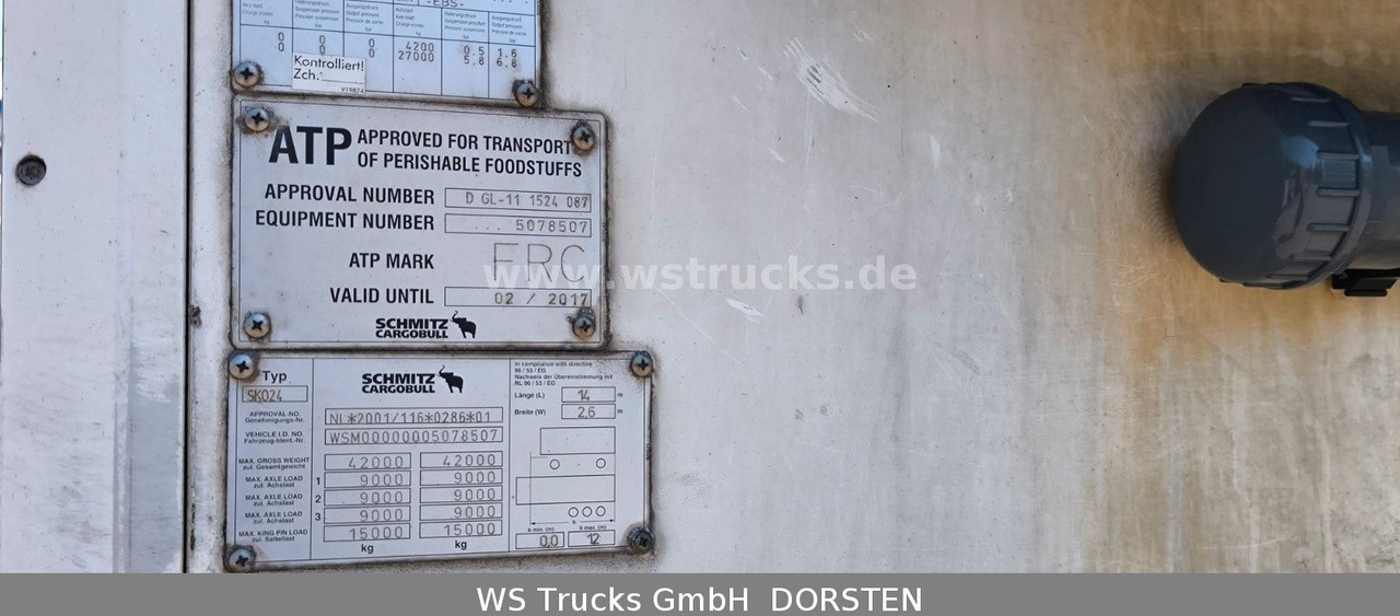 Schmitz Cargobull SKO 24 Kühlauflieger | Vector 1850 MT | LBW - Полуприцеп-фургон: фото 5 Schmitz Cargobull SKO 24 Kühlauflieger | Vector 1850 MT | LBW - Полуприцеп-фургон: фото 5