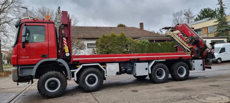 Mercedes-Benz Actros 4146 AK 8X8 FASSI 660 EINZELBER SEILWINDE - Грузовик бортовой/ Платформа, Автоманипулятор: фото 1 Mercedes-Benz Actros 4146 AK 8X8 FASSI 660 EINZELBER SEILWINDE - Грузовик бортовой/ Платформа, Автоманипулятор: фото 1